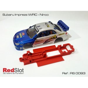 CHASIS 3D Subaru Impreza Ninco Red Slot RS 0093