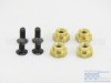 Brass nuts (x4) + screws