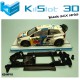 Chasis lineal black SCX VW Polo WRC Superslot