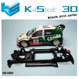 Chasis lineal black SCX Skoda Fabia WRC SCX RX