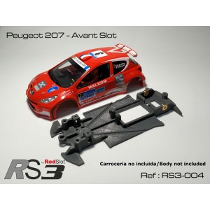 CHASIS 3D RS3 Peugeot 207 - Avant Slot (Lineal)