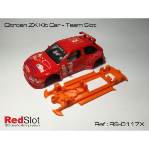 CHASIS 3D ZX Kit Car Team Slot Blando