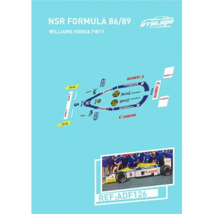 Calca Formula 1 NSR 1/32 Williams Honda FW11