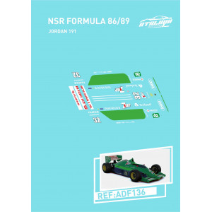Calca Formula 1 NSR 1/32 Jordan 191