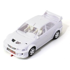 Mitsubishi Evo V White Racing Kit - Anglewinder