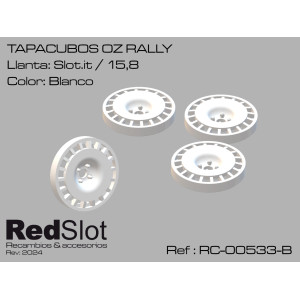 TAPACUBO 3D - OZ RALLY , SLOT.IT 15.8 , BLANCO