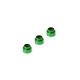 Soportes de junta tórica de aluminio VERDE 3,5 mm