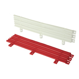 Guardrail type 3 rail (rojo-blanco)
