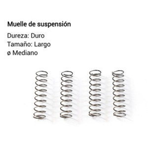 Muelle suspension duro- largo diam mediano