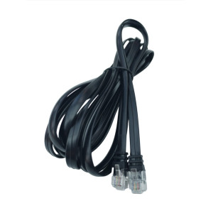 Cable recto Carrera RJ12 6P6C offset izquierdo 3m