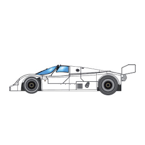 Porsche 962CK (Short Tail) Full White Kit