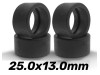Neum&aacute;tico Goma 25x13mm Slicks New Shore 30 para Llantas 19- 21mm