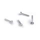 Tornillos metrico ERGAL 2,2x13mm cabeza grande x4