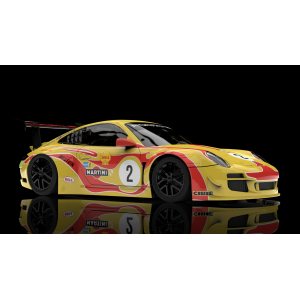 Porsche 997 Yellow Hippie n 2 Psychedelic Livery