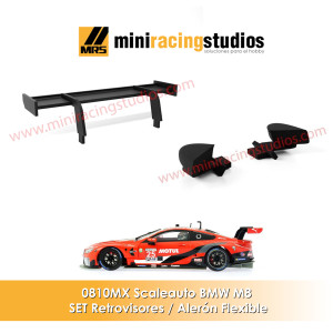 Scaleauto BMW M8 SET Retrovisores / Aler&oacute;n Flexibl