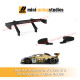 Scaleauto R8 GT2 LMS 2016 Retrovisores / Alerón Fl