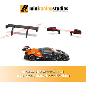 NSR Mclaren 720s SET Aleron Retrovisores Flexibles