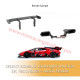 SCALEAUTO Lamborghini Huracan SET ALERON RETROVISO