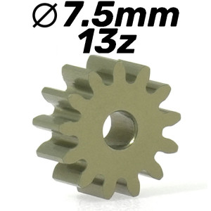 Pi&ntilde;&oacute;n 13d. Ergal . 7,5mm para eje de 2mm