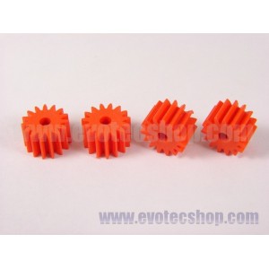 Piñones anglewinder 15 D 7,5 mm (x4) Naranja