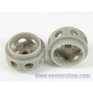 Llantas Delrin 14.5 x 9 mm (x2) GRISES