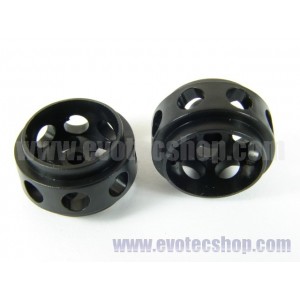 Llantas Delrin 15.5 x 9 mm (x2) NEGRAS