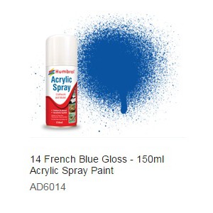 Pintura Spray Brillante French Blue 150 ml