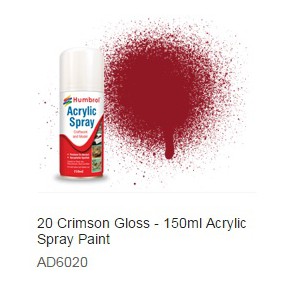 Pintura Spray Brillante Crimson 150 ml