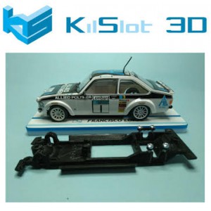 Chasis lineal black Ford Escort MKII SCX. 