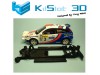 Chasis lineal black Ford Focus  WRC SCX Kilslot Ks-CF1B
