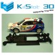 Chasis lineal black Ford Focus  WRC SCX Kilslot Ks-CF1B