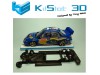 Chasis lineal black Subaru WRC SCX Kilslot Ks-CS3B