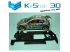 Chasis lineal black Peugeot 206 WRC SCX Kilslot KS-CP2B