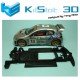 Chasis lineal black Peugeot 206 WRC SCX Kilslot KS-CP2B