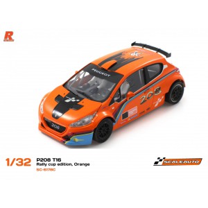Scaleauto SC6178C Peugeot 208 T16 Cup Orange/Black