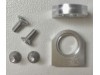 Rear axle holders + screws (x2)