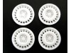 Tapacubos Type OZ 15,8mm White compatible Scaleaut