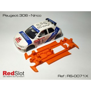 CHASIS 3D Peugeot 306 de Ninco Blando
