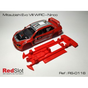 CHASIS 3D Mistubishi Evo VIII WRC Ninco