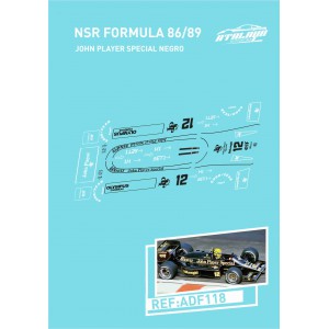 Calca Formula 1 NSR 1/32 John Player Special Negro