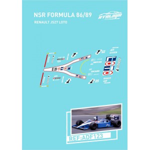 Calca Formula 1 NSR 1/32 Renault JS27 Loto