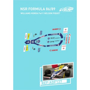 Calca Formula 1 NSR 1/32 Williams Honda Piquet
