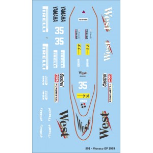 Calcas Zakpseed 891 Monaco GP n 35 Suzuki WEST