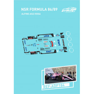 Calca Formula 1 NSR 1/32 86/89 Alpine Rosa