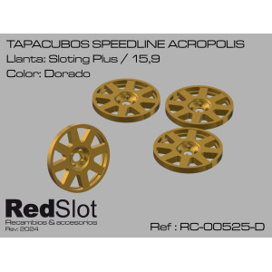 TAPACUBOS 3D - SPEEDLINE ACROPOLIS , SLOTING PLUS 
