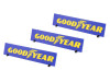 Paneles publicitarios GoodYear de medidas 125x25mm