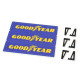 Paneles publicitarios GoodYear de medidas 125x25mm