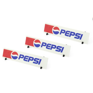 Paneles publicitarios Pepsi de medidas 125x25mm