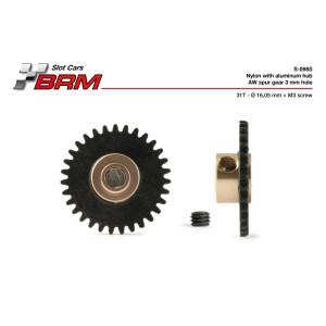 Corona Nylon AW 31 16,05 mm  tornillo M3