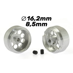 Llanta Aluminio 16.2x8.5mm. Lightweight Eje 3/32